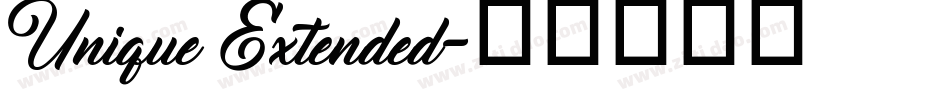 Unique Extended字体转换